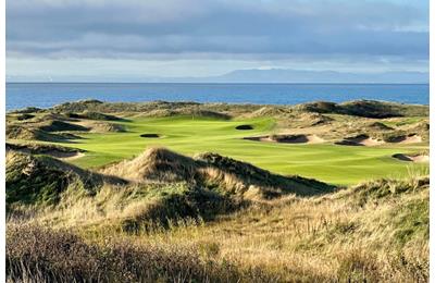 The 9th hole at Dumbarnie Links.