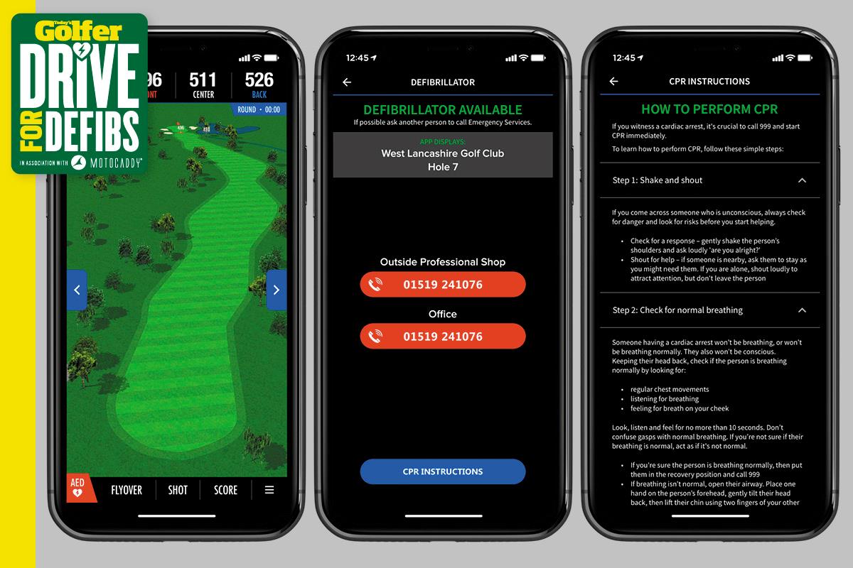 The free Motocaddy app provides vital assistance in a medical emergency. The free Motocaddy app provides vital assistance in a medical emergency.