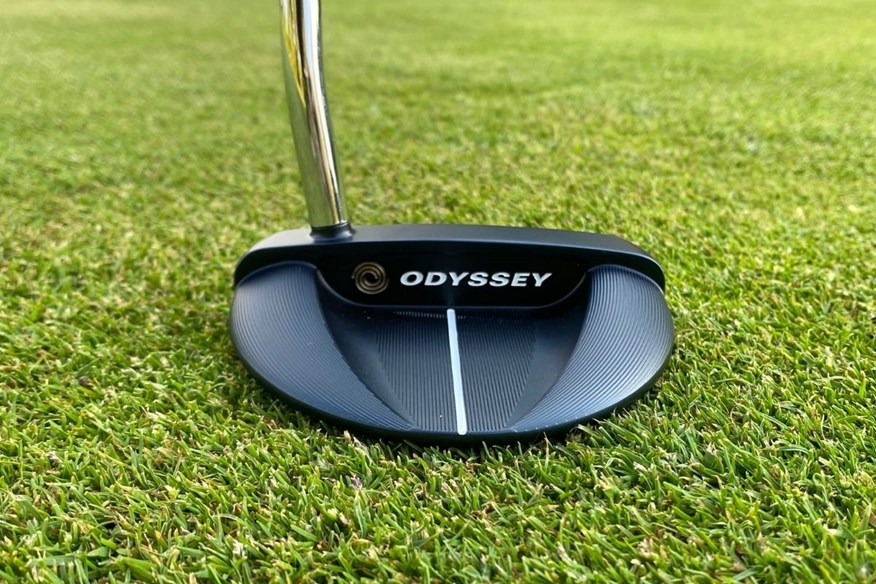 The Odyssey Ai-One Milled Rossie-V T DB putter is great for alignment