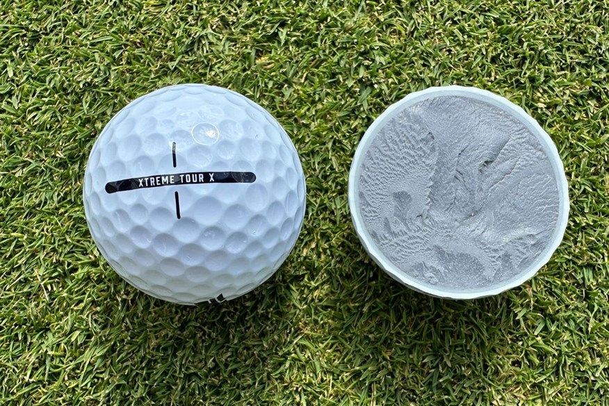 PXG Xtreme Tour X golf ball cut through
