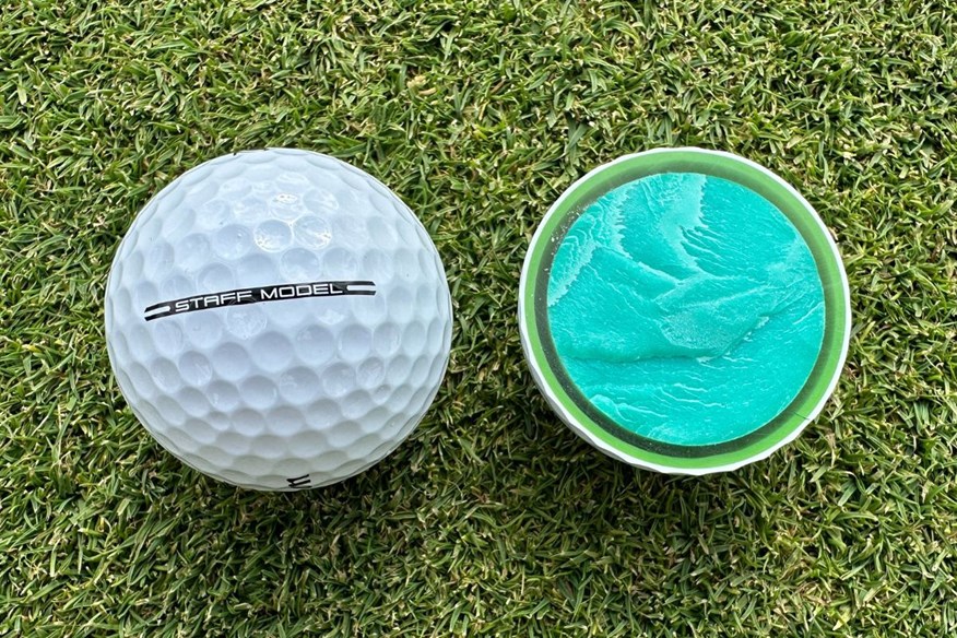 Wilson Staff Model golf ball cut through